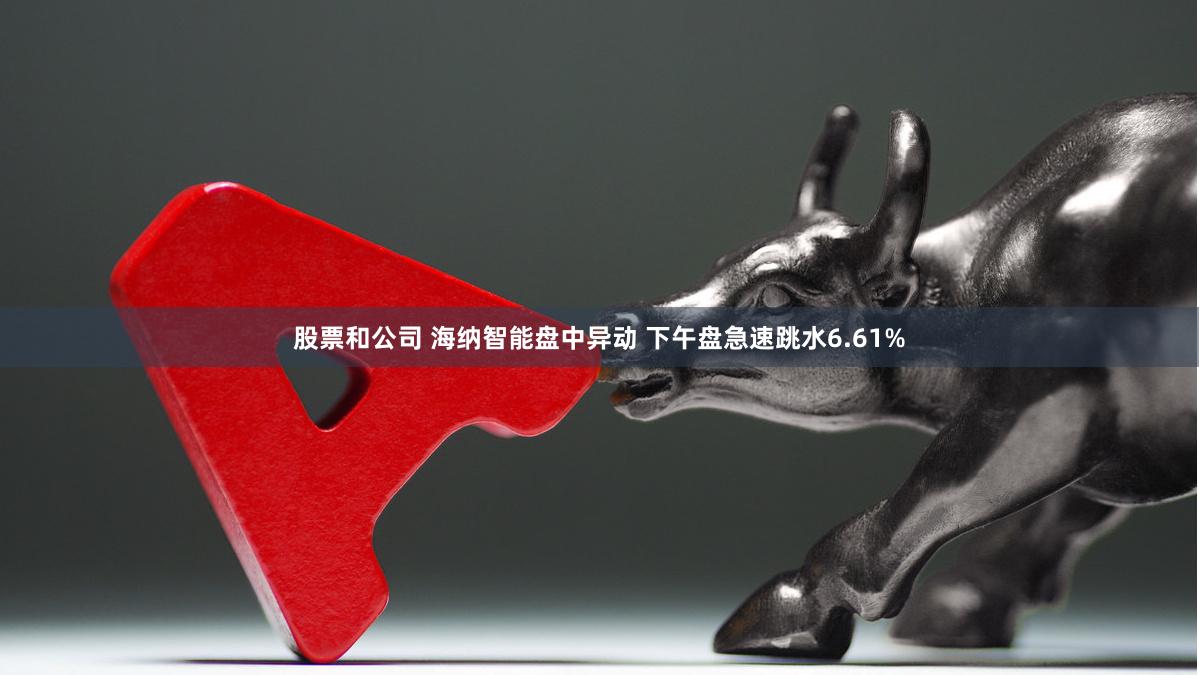 股票和公司 海纳智能盘中异动 下午盘急速跳水6.61%